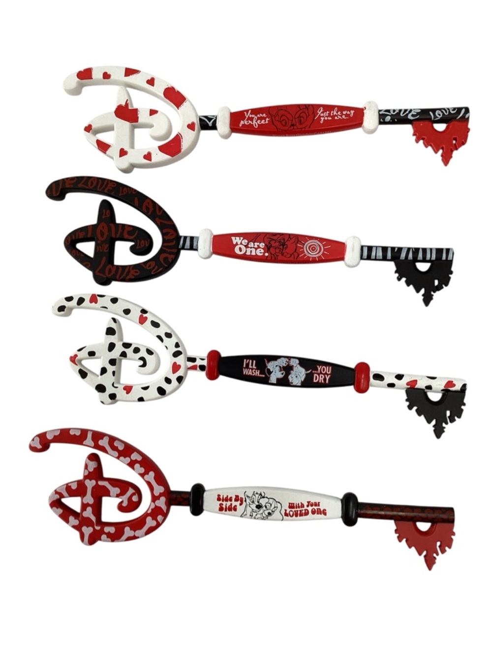Disney Love Series Collectible Decorative Key Set
